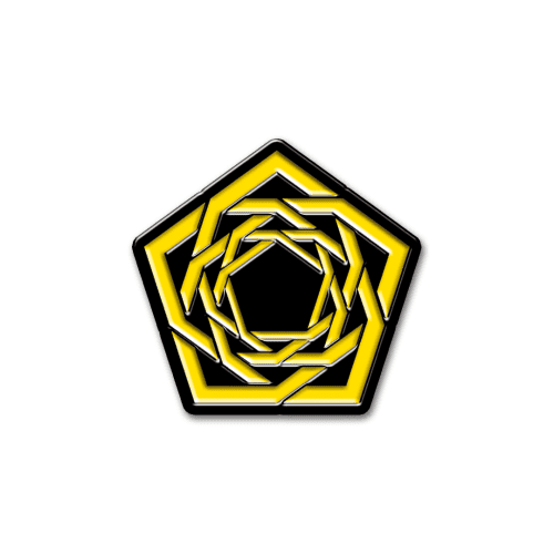 CARPENTER BRUT - ENAMEL PIN (NEON YELLOW)