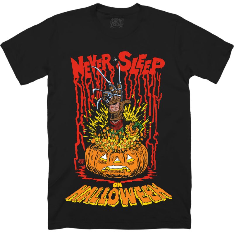 never sleep on halloween tee