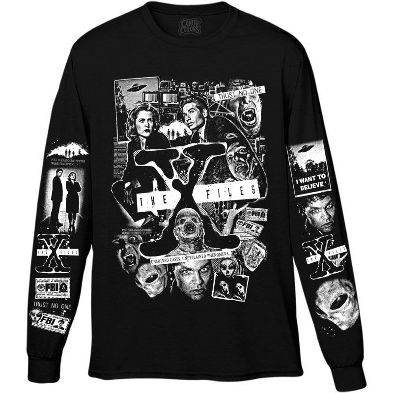 white x files long sleeve